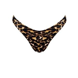 NEVER WORN Leopard Print Bikini Bottom